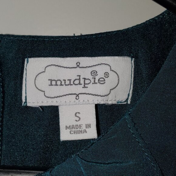 Mud Pie Green Merritt Flounce Women's Dress- Sz Small - Picture 2 of 6